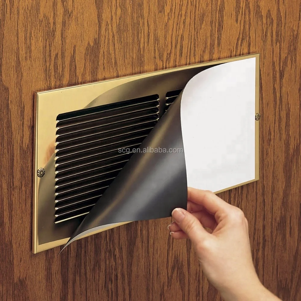 Vent Cover Sticker With White Pvc Coated Buy Vent Cover,Pvc