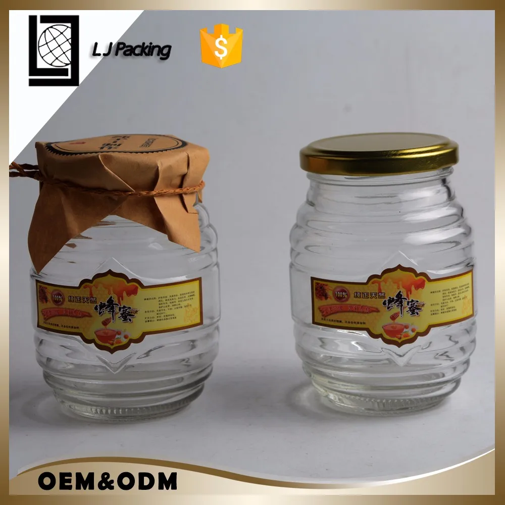 2017 New Product 500ml Clear Honey Glass Jar Design With Lid 1kg Buy