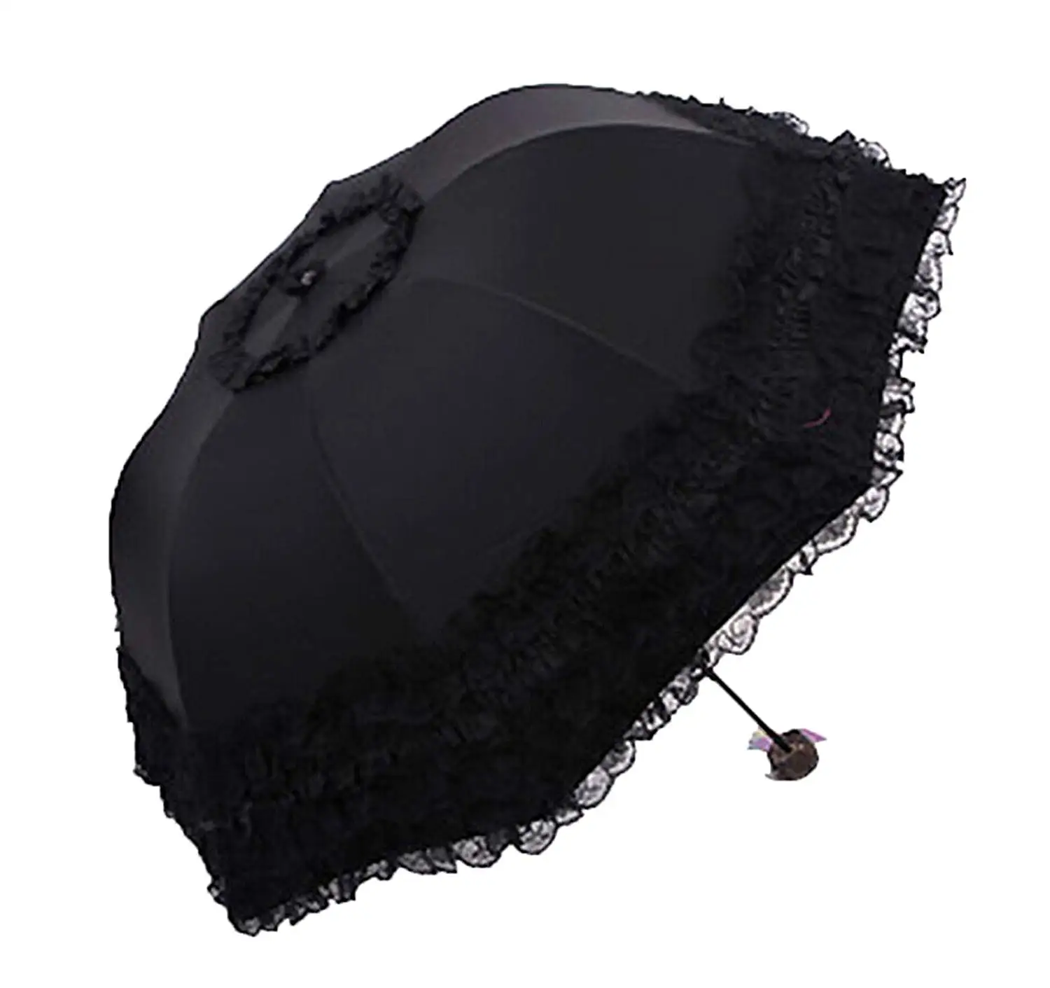 Tracfy Fancy Lace Umbrella Vintage Parasol Sun Umbrella Romantic Bridal