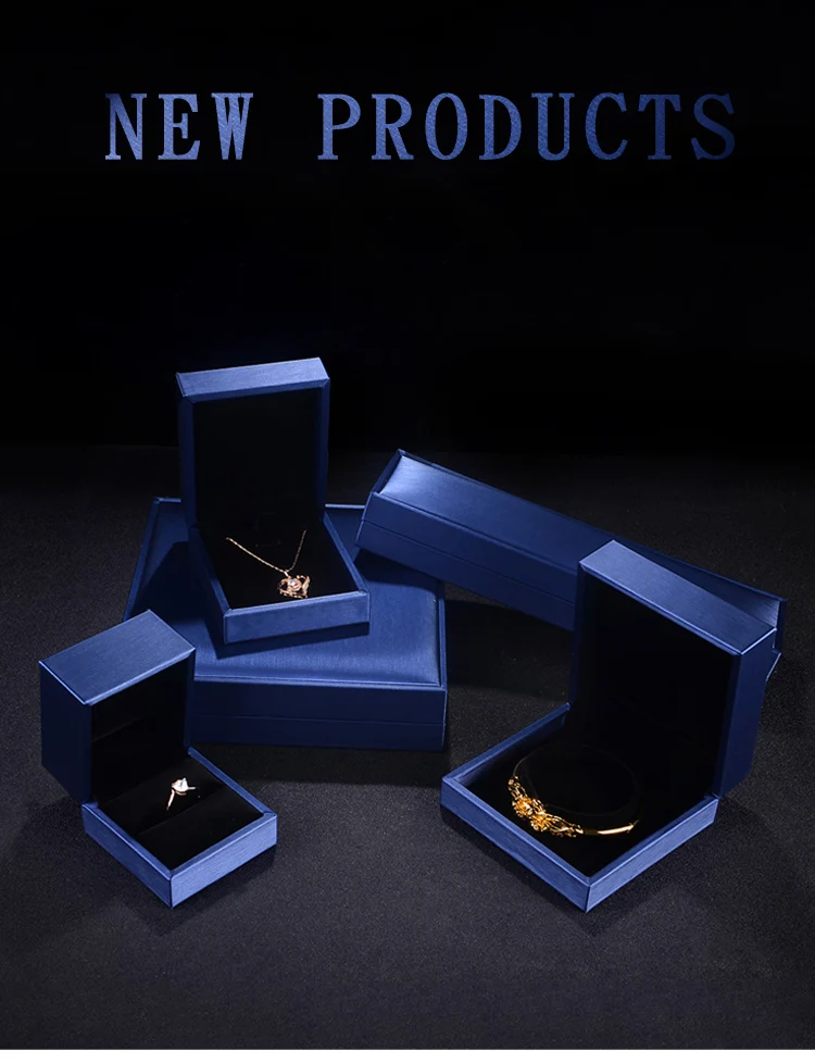 Custom Luxury PU Leather Jewelry Box Sets Jewelry Gift Ring Pendant Packaging