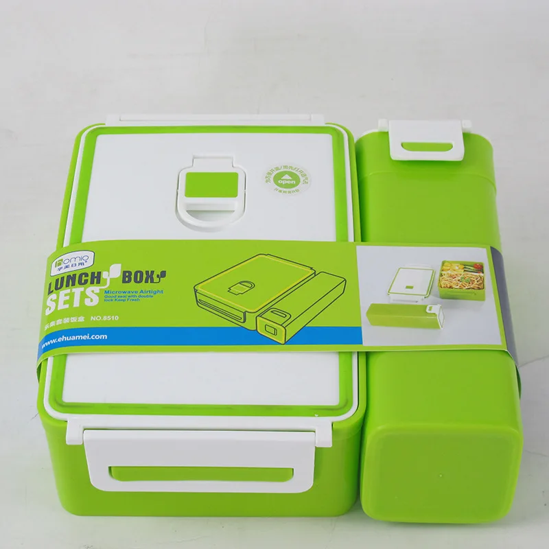 New Product Eco Friendly Plastic Lunch Box With Water Bottle