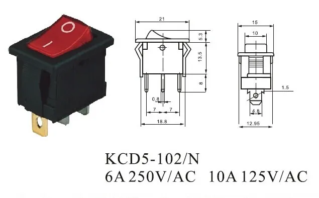 Kcd4 16a 250v 4 контакта схема подключения