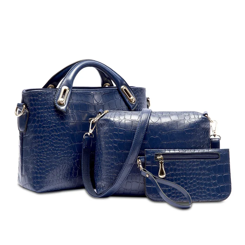 DCRYWRX Computer Bag Embossed Briefcase Leather Bag Mens Handbag Cross Section Business Shoulder Messenger Bag