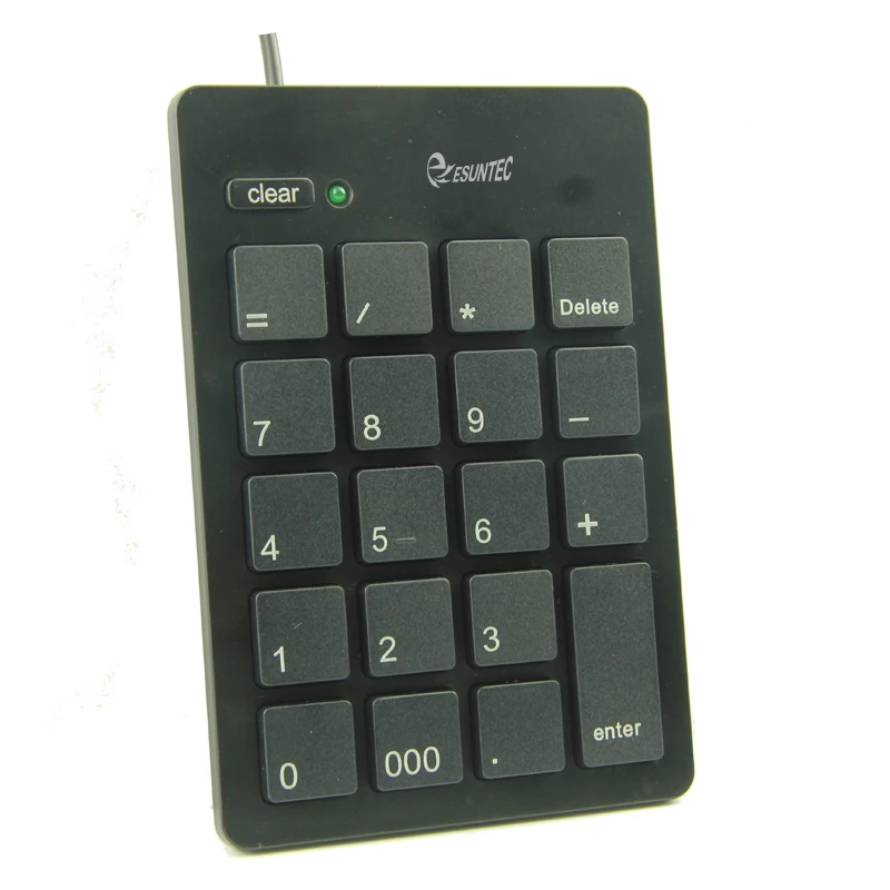 21 Key Financial Special Digital Ultrathin Silicone Keyboard Wired Usb