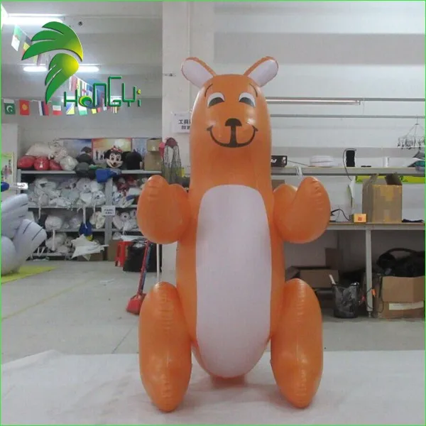 Cute Soft Orange Pvc0.4 Inflatable Animal Cartoon / Giant Inflatable