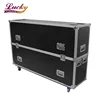 Heavy Duty Velvet Lined Padded Foam Interior Four 3.5 Inch Casters Zone Flat Screen TV Universal Monitor Case flight case tv 65