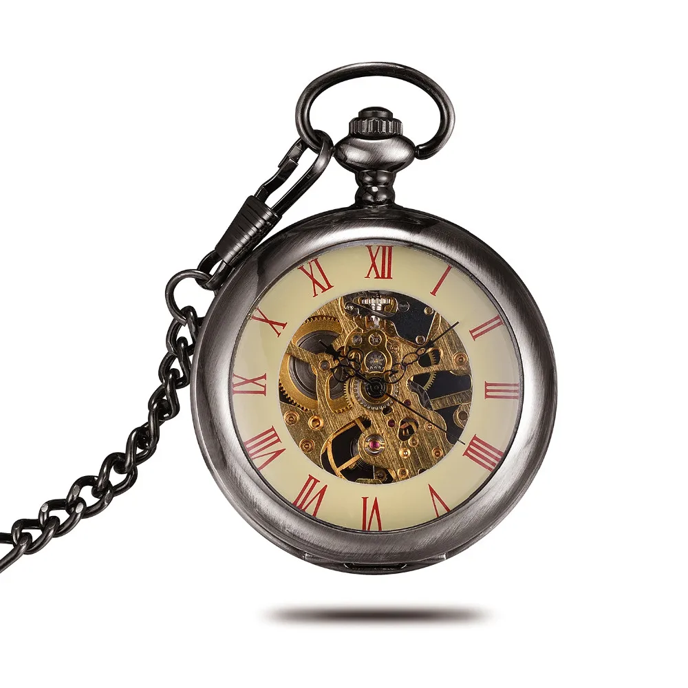pocket watch with gears