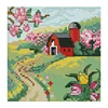 NKF The Suburban Four Seasons (Spring) Top Grade Precise Printed Cross Stitch Stitch Embroidery Set Home Wall Decoration
