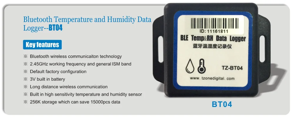 Cold Chain Wireless Bluetooth Temperature Sensor