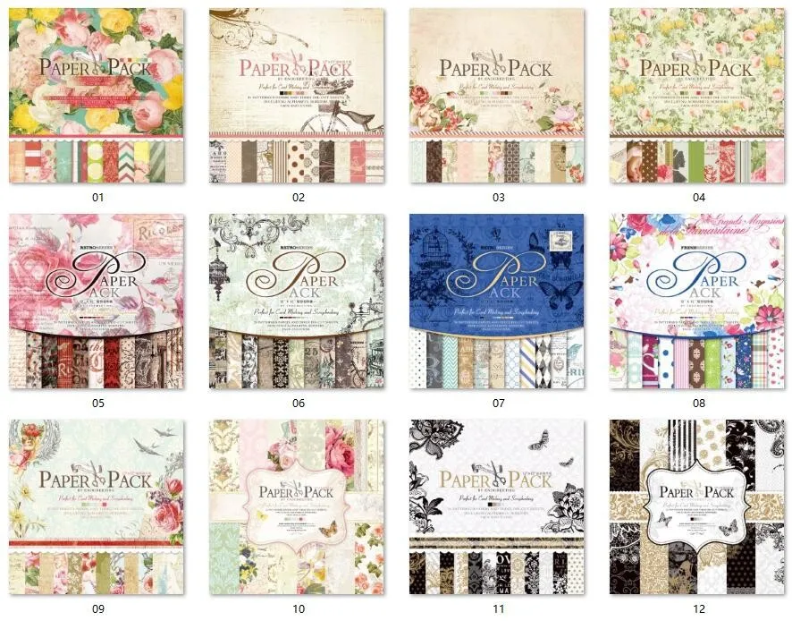 Factory price 12x12 Double-sided Scrapbooking Paper
