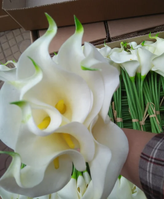 fcp1001 factory price pu flowers calla lily flower for home