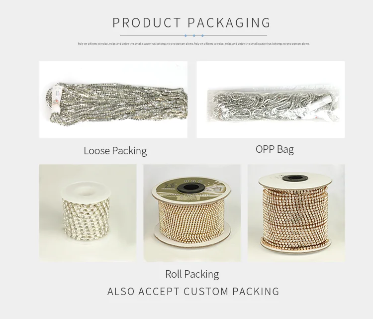 Empty Rhinestone Cup Chain