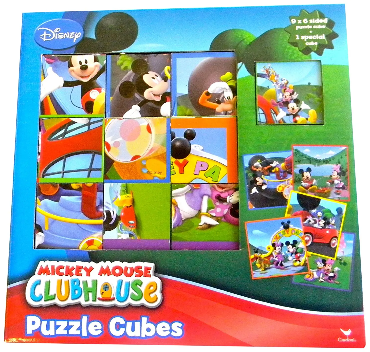 melissa & doug disney mickey mouse wooden cube puzzle