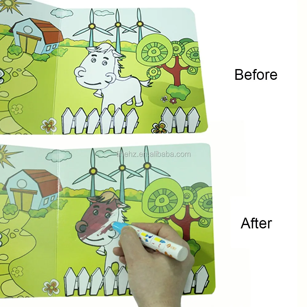 Download China Self Design Children Magic Water Coloring Book With Water Pen Chinese Water Sensitive Board Book Buy Kids Drawing Book Magic Water Coloring Book Magic Water Drawing Book Product On Alibaba Com