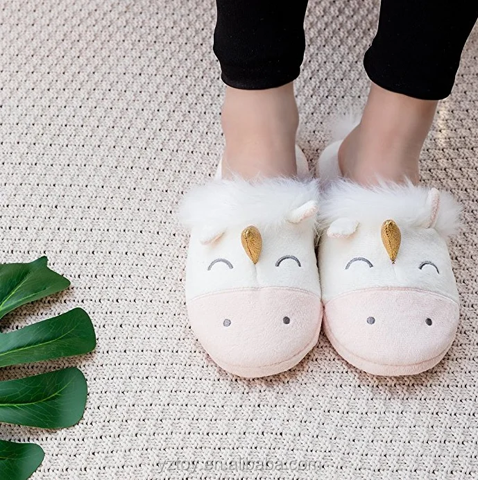 unicorn house slippers