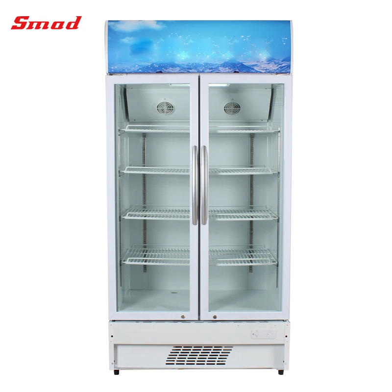 Clear Glass Door Refrigerator Table Top Refrigerator 