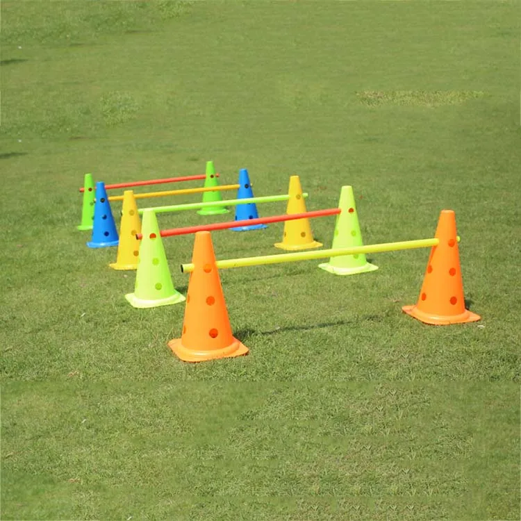 30cm Marker Cones / 12 Holes / Agility Poles Custom Agility Training Hurdle Set