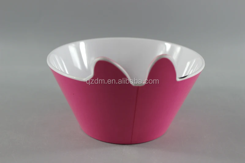 2 color print 6 inch melamine salad bowls for kids
