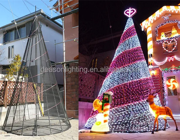 metal wire tabletop christmas trees