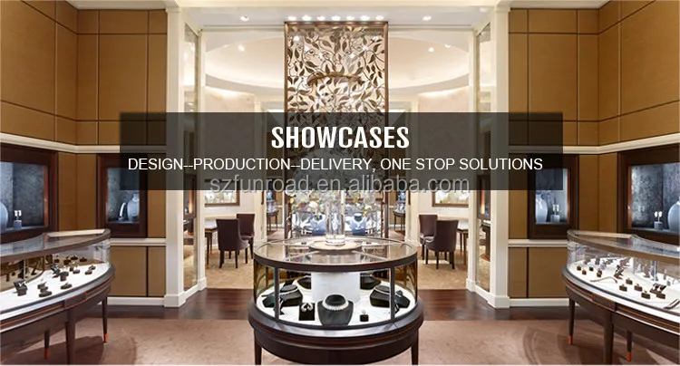 Professional design cosmetic display showcase cabinet luxury furniture manufacture