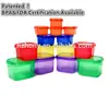 Portion Control Containers Double Set - 14 Pieces - For Weight Loss and Diet Program w/ Lids - Measure