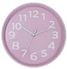 Fashion Good Quality Kid's Room Decor Plastic Wall Clock 3D Numbers Pink Kids Wall Clock
