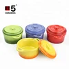 High quality stoneware handle small ceramic stew pot for microwave oven