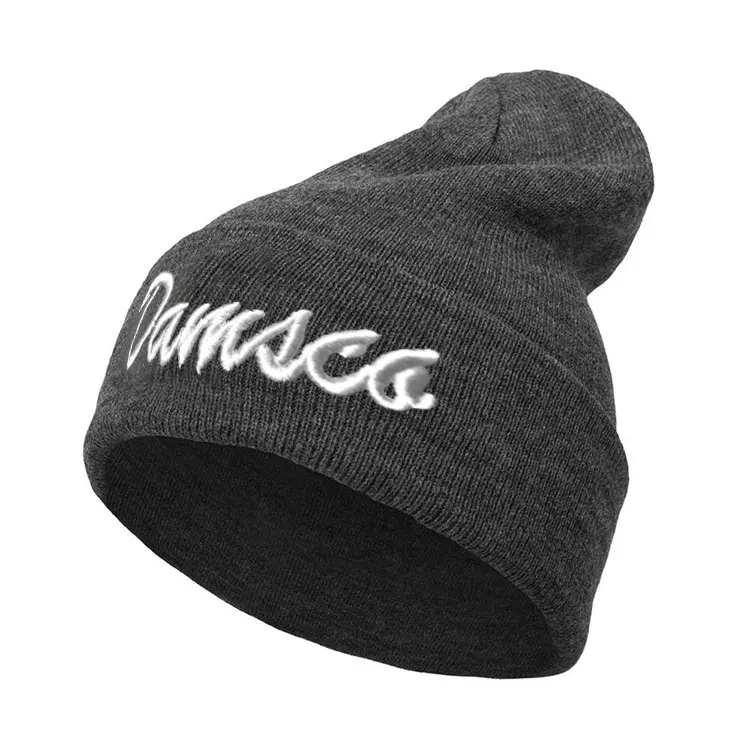 Black Beanies With Custom Your Design Logo Black Knitted Beanies With