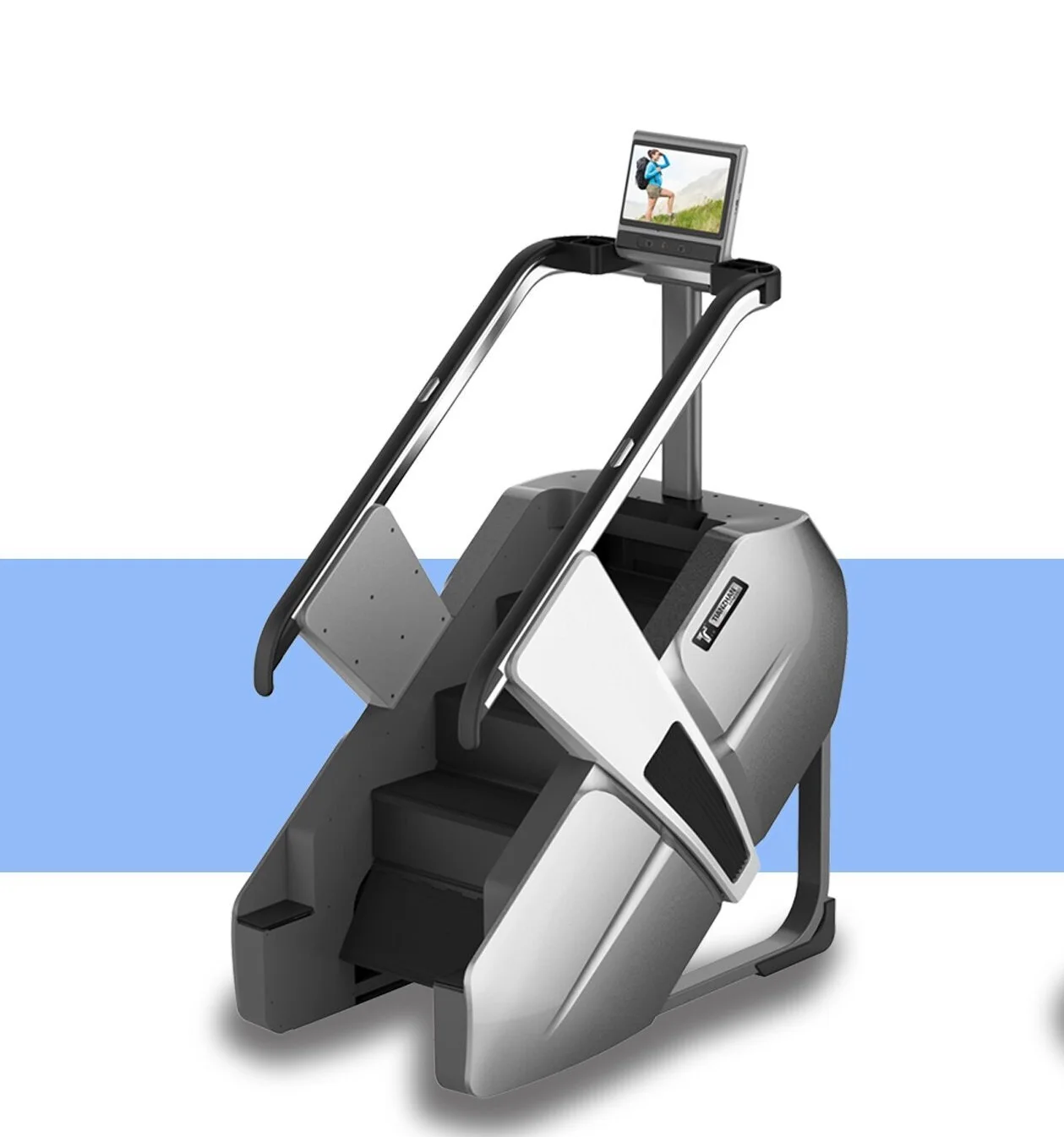 Tz2040a Stair Climber Touch Screen Android Body Building Machine