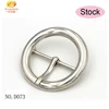 Final sale 38mm big size round zinc alloy pin buckle