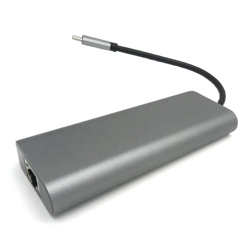 6 In 1 usb c dock Hub Type C type-c multiport Adapter to HDMI Port RJ45 Ethernet Port USB 3.0 usb hub