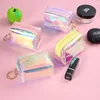 2019 New Fashion Laser Coin Purse Square Transparent Jelly Wallet Girl Mini Storage Bag Small PVC Waterproof Clutch Bag