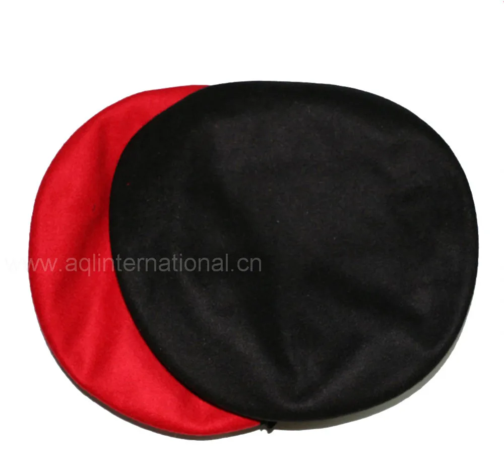 Customized Red Wool Police Military Beret Cap Army Beret Hat For Men