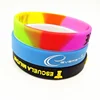 Top sellers 2019 for amazon cuff bracelet glowing silicone swirled colsr rubber wristbands