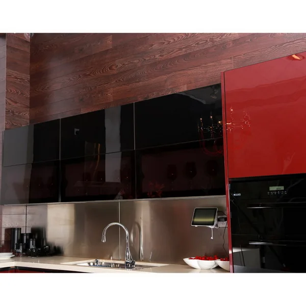 Guangzhou import rot acryl finish küchenschrank möbel innere ...