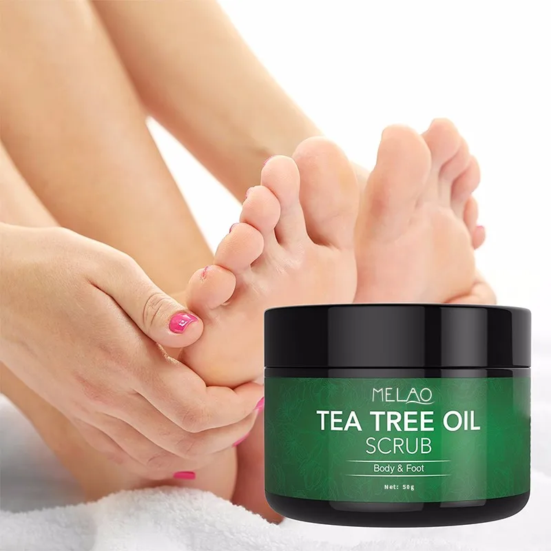 Best Tea Tree Oil Foot Scrub For Smooths Calluses,Acne,Jock Itch & Dead