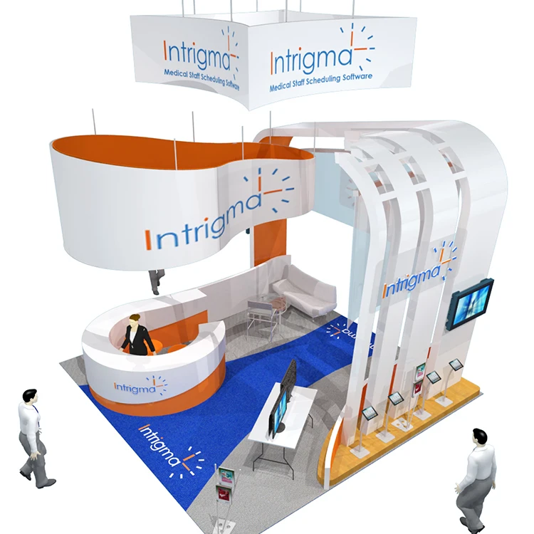 Dexin oferta 10*20 mostrador de comércio estande de exposição projeto da cabine da exposição