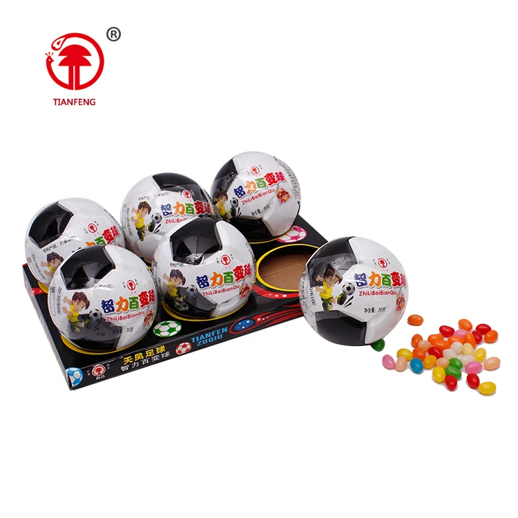 Funny Plastic Ball Jelly Candy With Surprise Toy And Sweet Jelly Benas