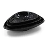 Factory Direct Supply 9 Inch Triangle Melamine Deep Plate Black Restaurant Serving Platter