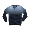 mens knitted pullover hoodie without pockets