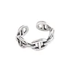 ZXYR025 Korean women fashion S925 sterling silver retro style chain tight ring opening adjustable