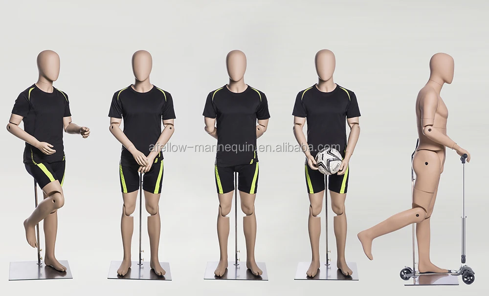 HM02-G Man adjustable mannequin joints flexible mannequin male robot mannequins doll