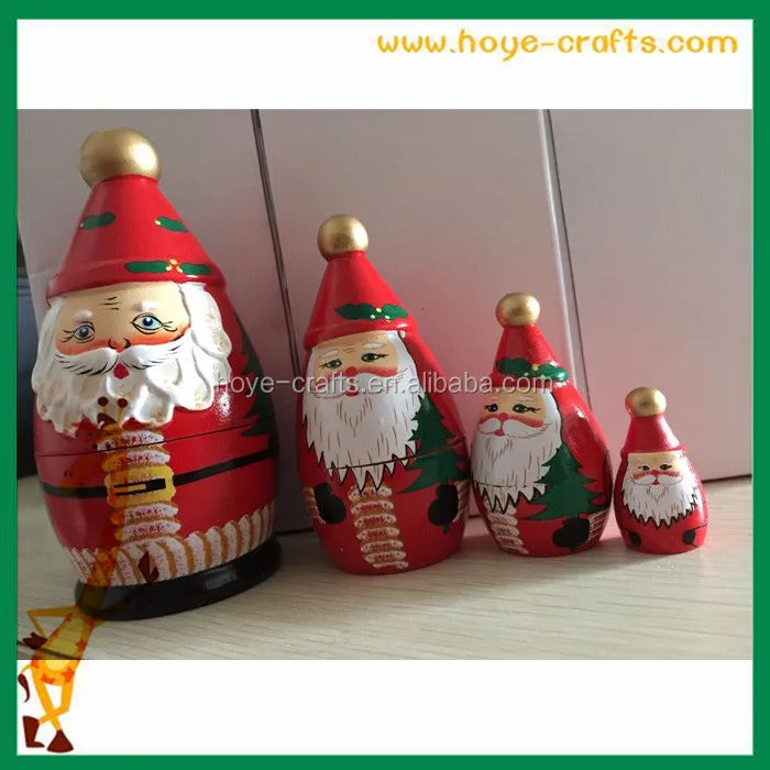 santa russian dolls