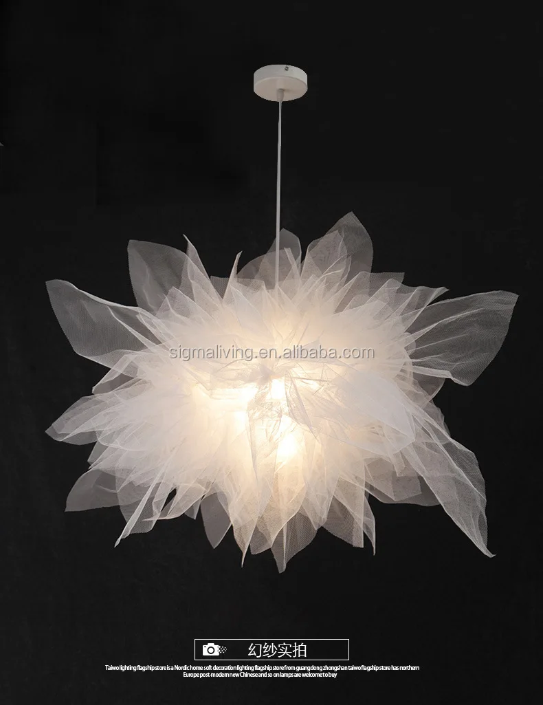 New arrival creative organza lamp romantic chandelier