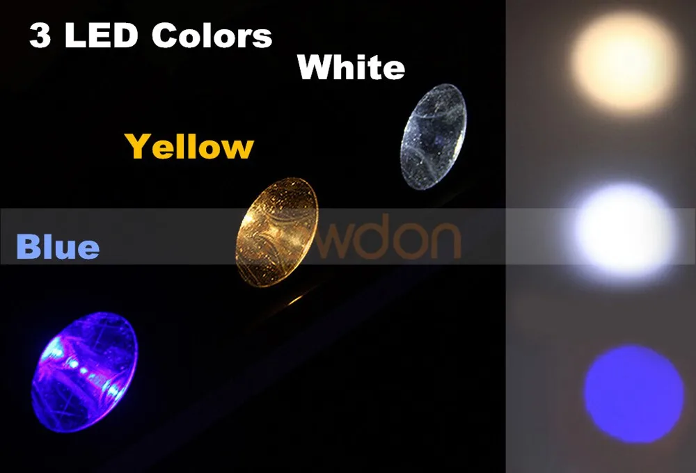 Blue Yellow White 3 Color Lighting 10 W 18 Hours 500 Lm Li Battery