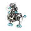 New Design DIY Cute Animal Jewelry 18mm Snap Button Wholesale Rhinestone Crystal Dog Button