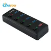new 5 port usb 3.0 hub 4 port usb 3.0 hub +1 port Quick Charger with switch High Quality OEM ODM China Shenzhen Manufacturer