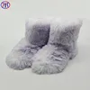 Wholesale custom dots fabric winter snow boots for ladies