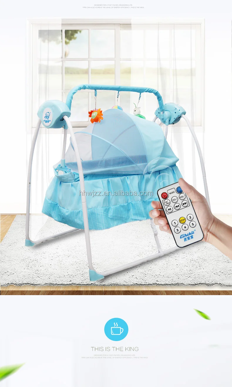 Electric Baby Swing Bed With Music Aluminum Baby Bed Baby Carrier