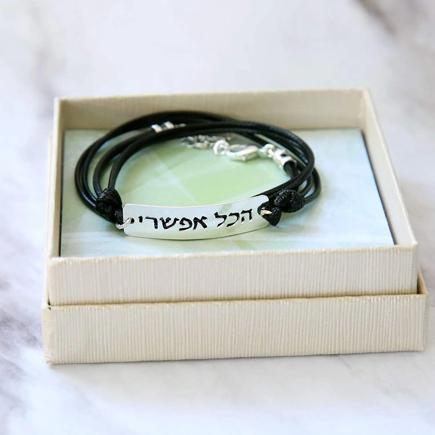 bobauna Mantra Live Laugh Love Bracelet Set Keychain Inspirational Jewelry Gift